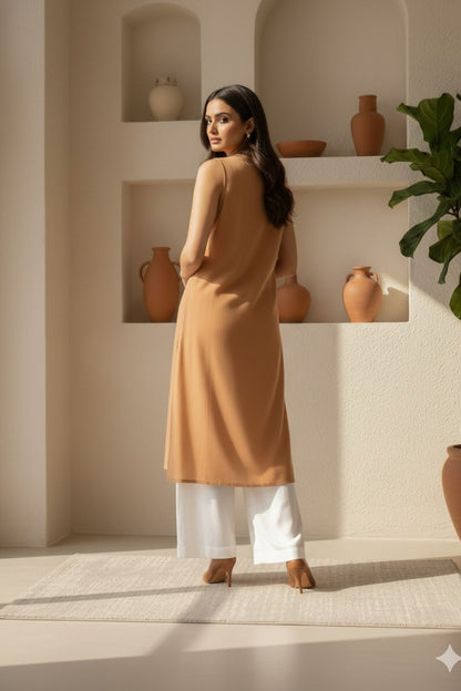 Terracotta Cotton Kurta
