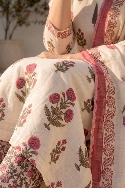 Rani Handblock Printed Cotton Suit