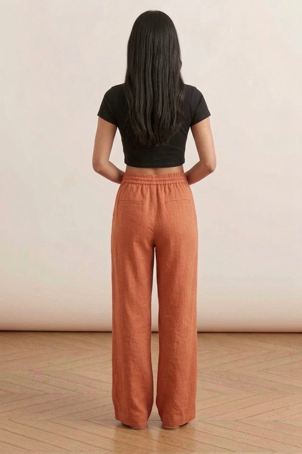 Rust Linen Pants