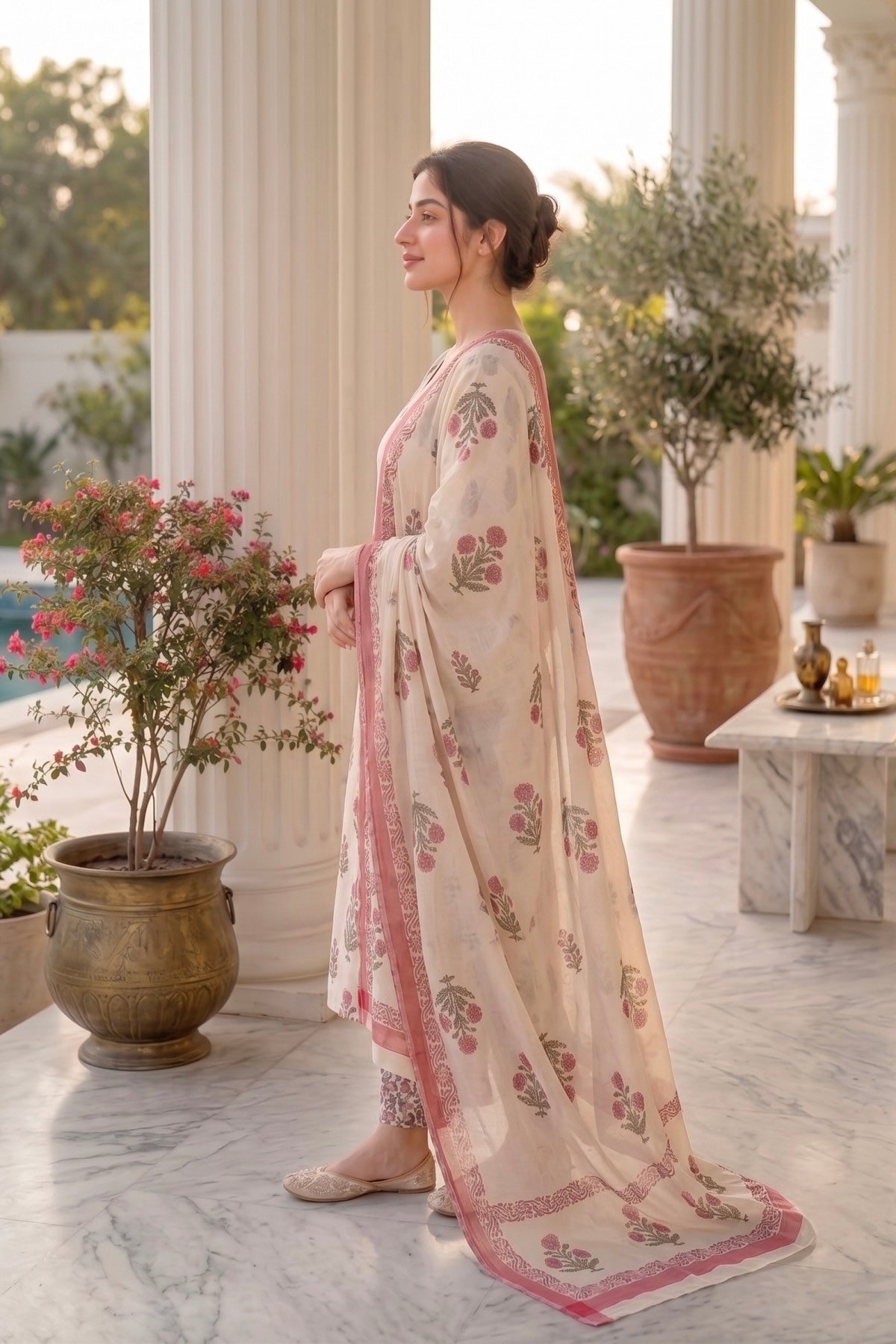 Rani Handblock Printed Cotton Suit